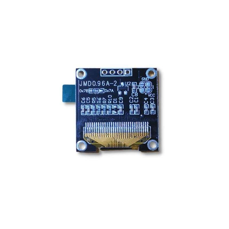 0.96 Inch OLED, 128×64, White, I2C, SSD1306-back