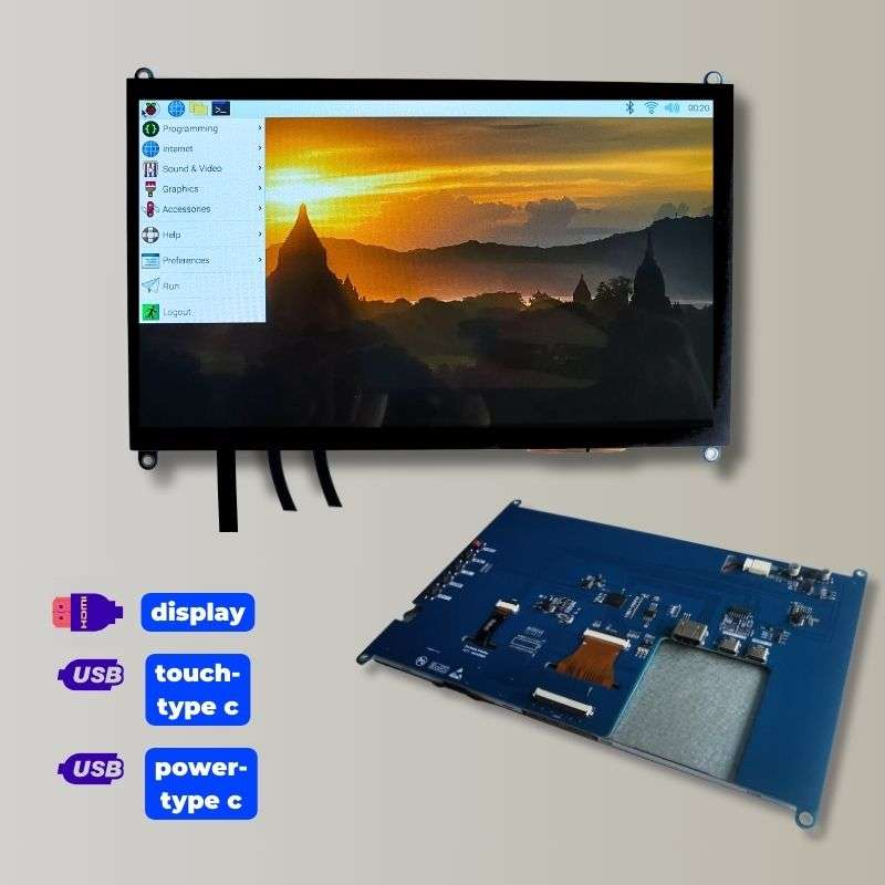 10.1-inch Raspberry Pi Touch Screen & Display, 1024x600_TBF101HD-01C