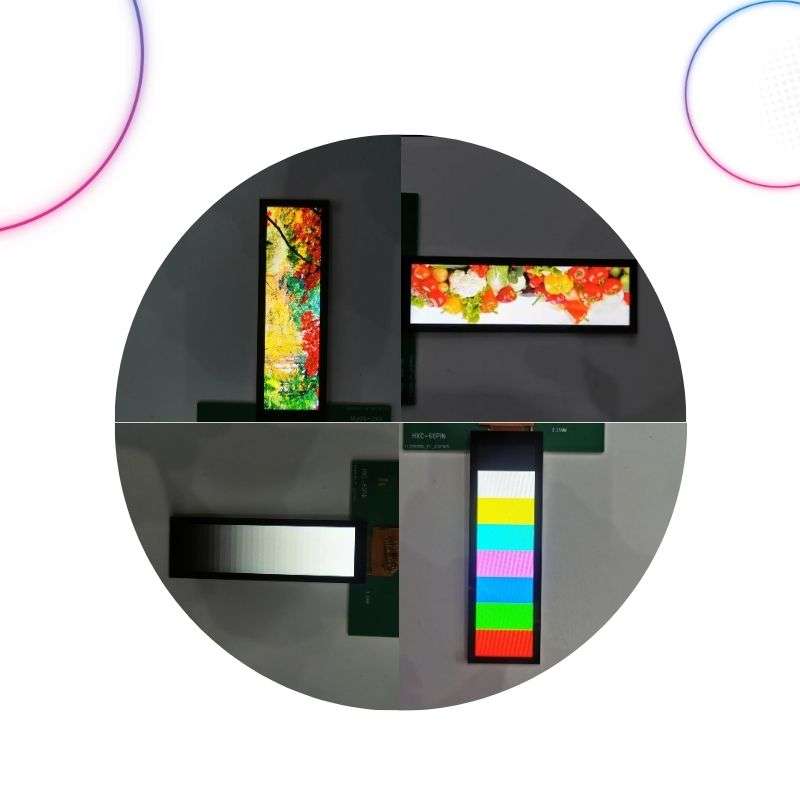 3.48-inch TFT LCD with in-cell touch, 172x640, MIPI RGB MCU SPI QSPI, with cover glass _TTH348BVT-01CG