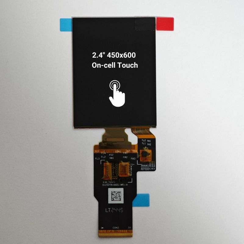 2.4-inch touch AMOLED, 450×600, SPI MCU MIPI, High Brightness, integrated Touch_TOH240XVT-02C