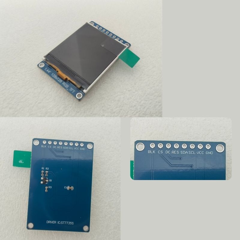 TBJMD144A_1.44 inch TN TFT, SPI, 128×128, with board (2)